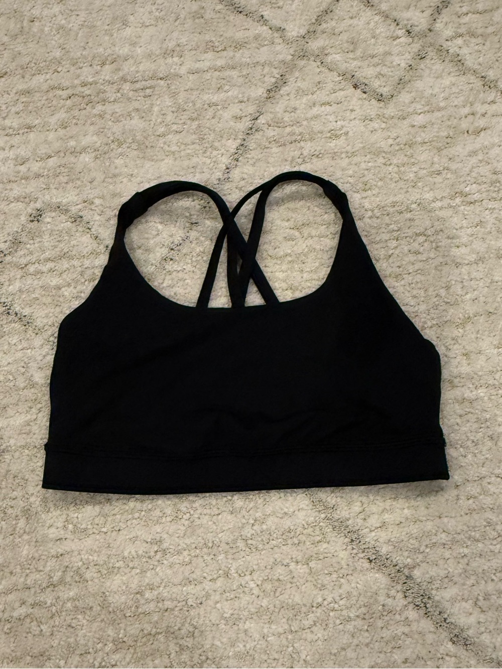 Lululemon Women's Black Strappy Sports Bra Size 4